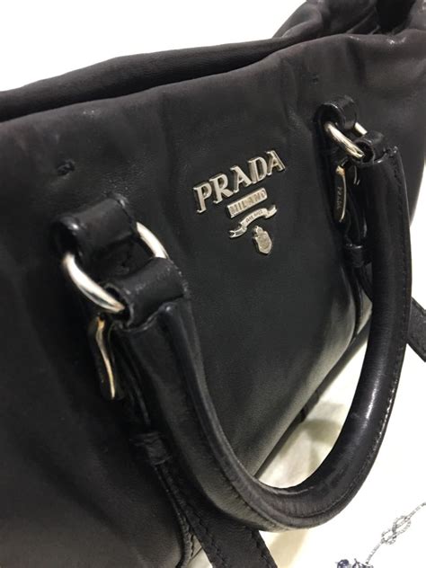 prada vintage soft calf leather purse